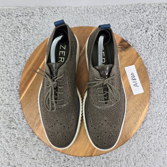 Cole Haan 2.ZeroGrand Gray Stitchlite Wingtip Business Casual Oxford Mens 8 M - Picture 5 of 12